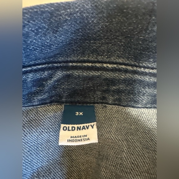 New Old Navy Denim Long sleeve Jumpsuit Sz 3X - Picture 4 of 6